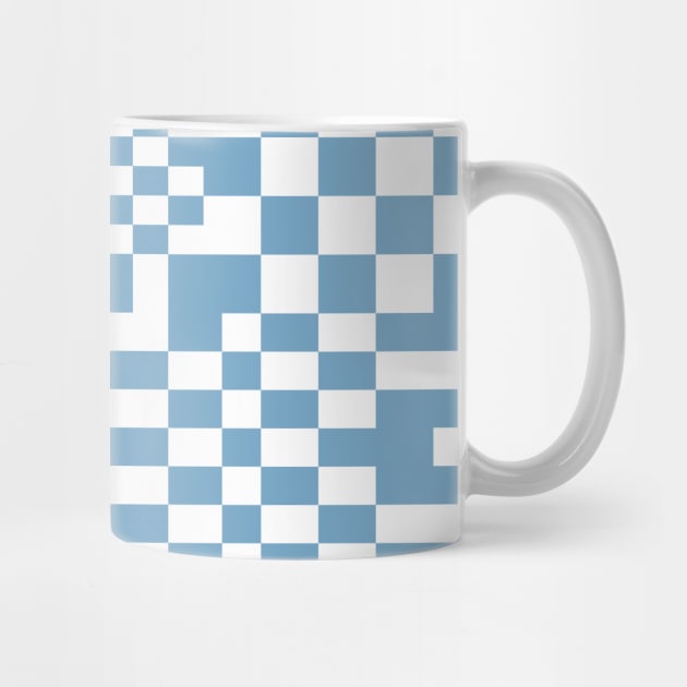 Checkerboard Pattern - Blue by Colorable